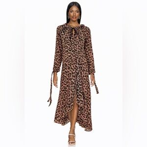 JULIET DUNN MAXI LEOPARD DRESS